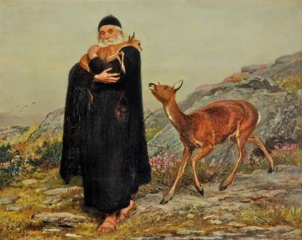 Une légende de Saint Patrick - Briton Rivière image 1 reproduction de peinture à l’huile