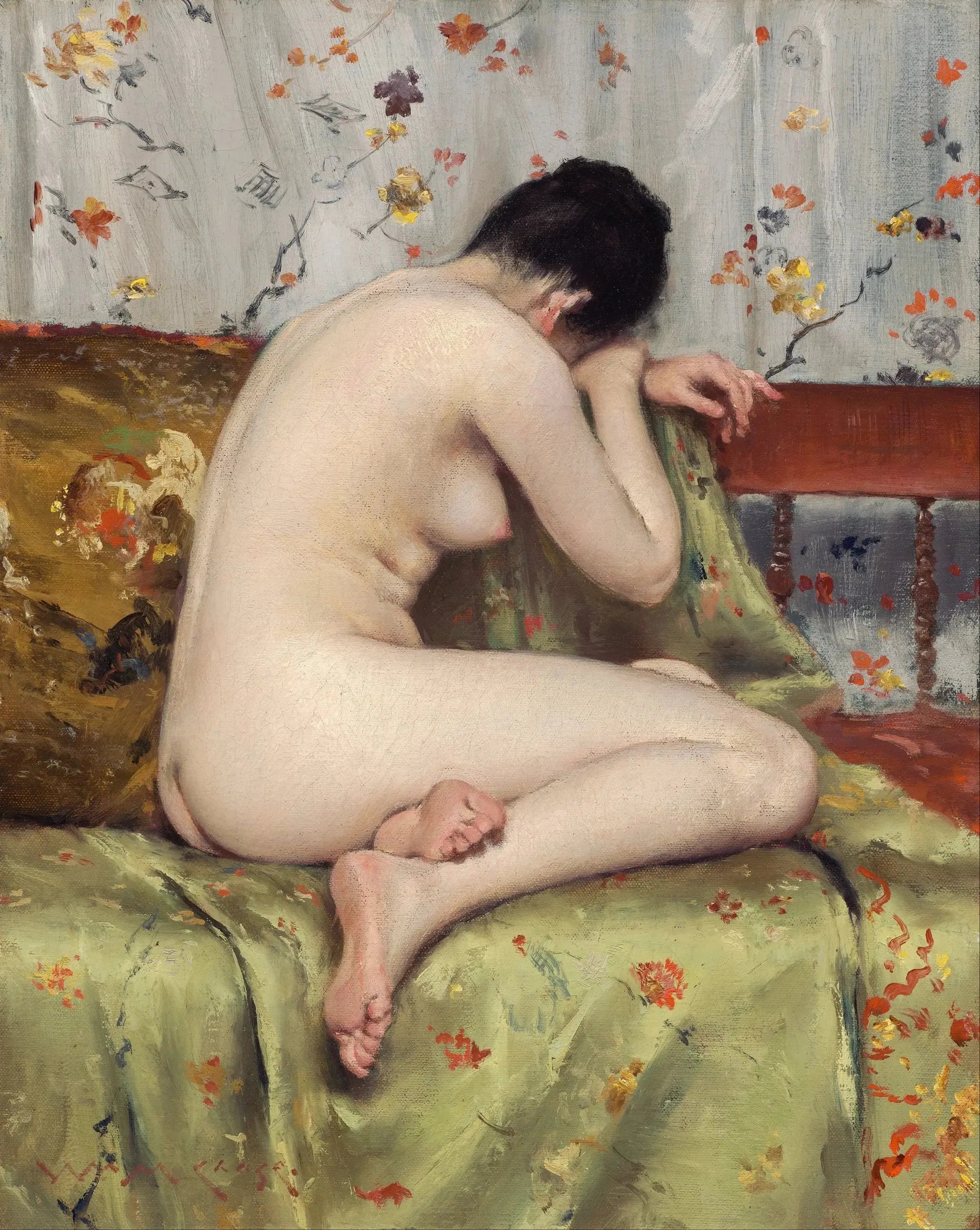 Une Madeleine moderne - William Merritt Chase image 1 reproduction artisanale de tableau