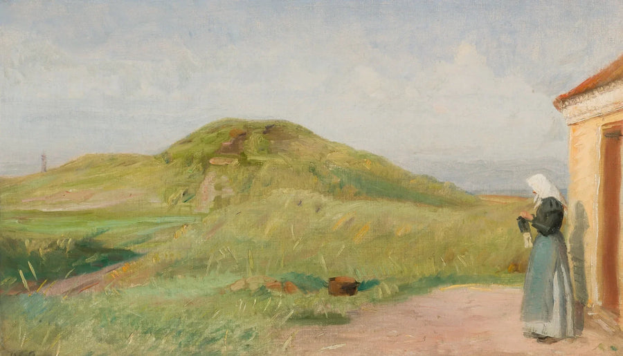 Une maison près de Fyrbakken, Skagen. - Michael Peter Ancher
