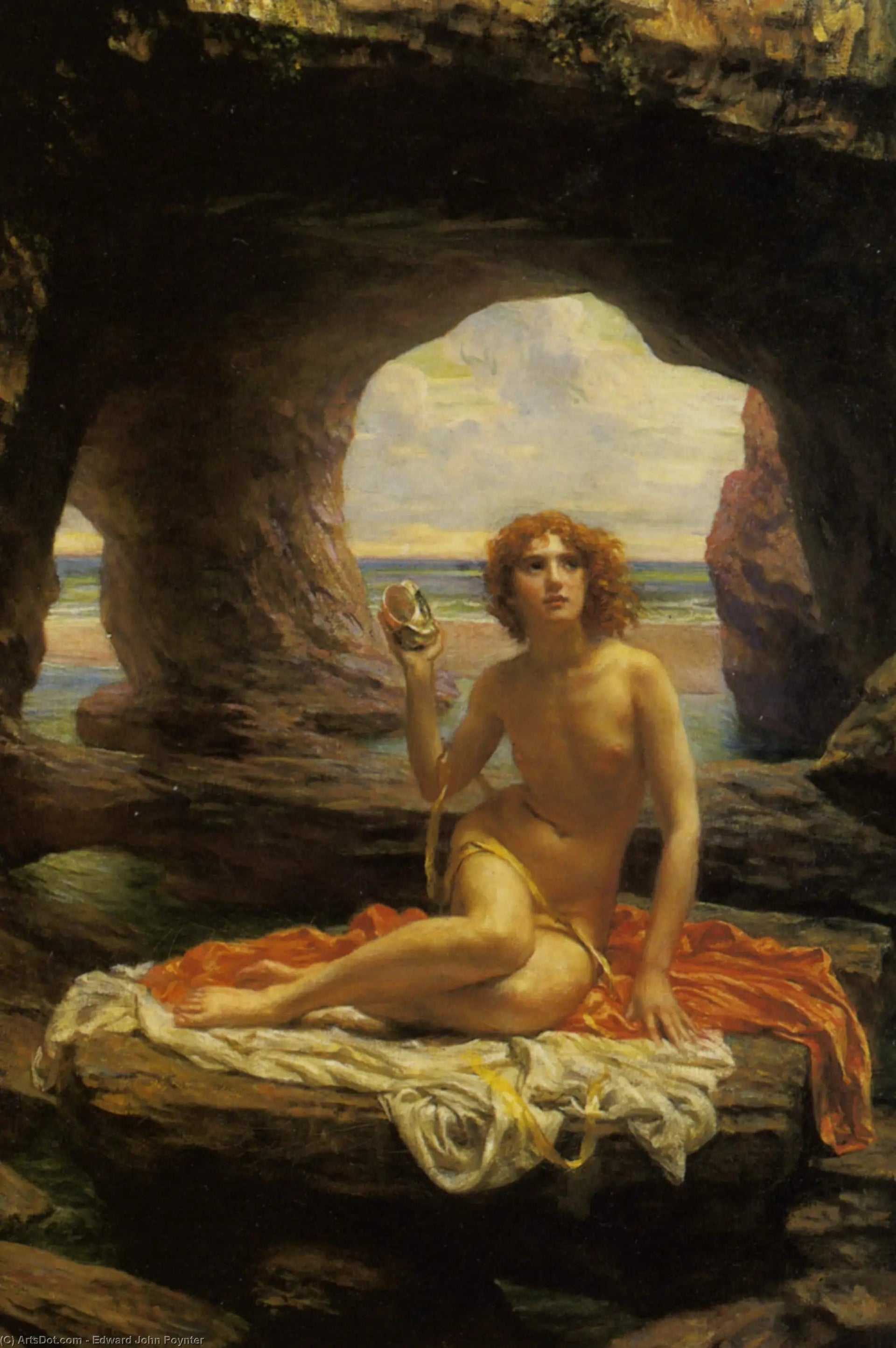 Une marée basse - Edward Poynter image 1 reproduction de peinture à l’huile
