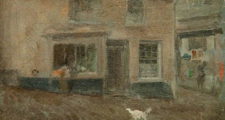Une note grise : Village Street, janvier - James Abbott McNeill Whistler