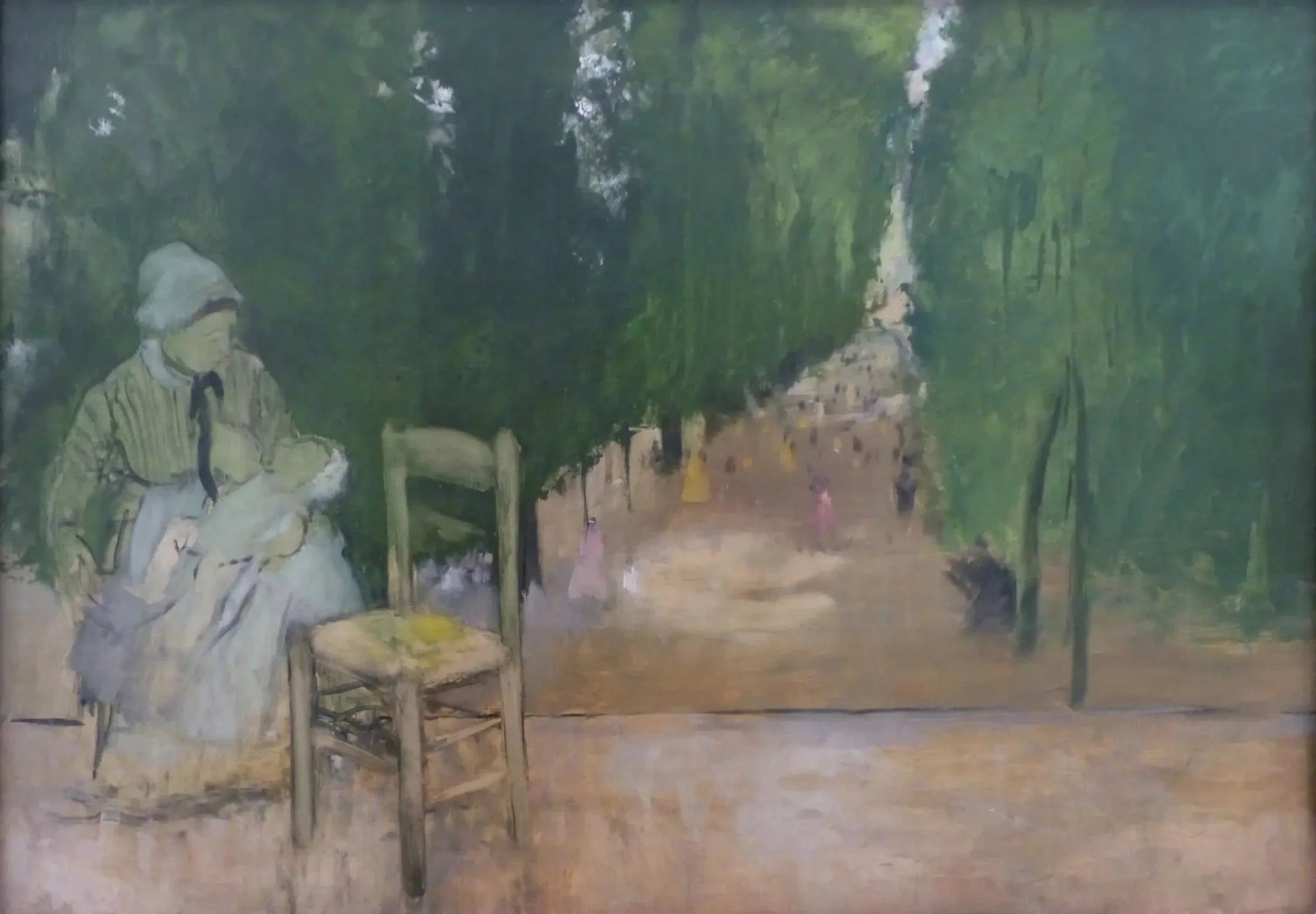 Une nourrice au jardin du Luxembourg - Edgar Degas image 1 tableau peint à l’huile sur toile