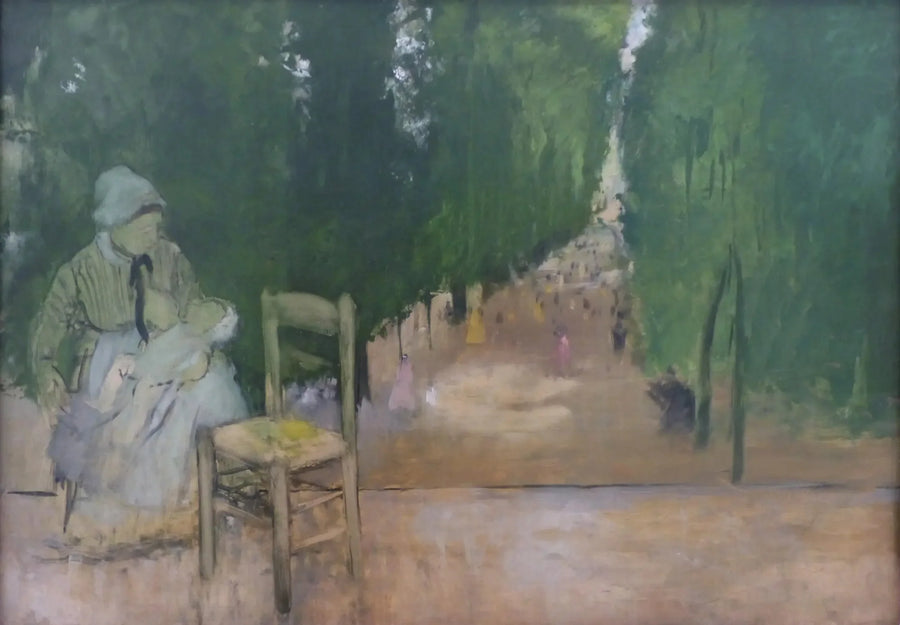 Une nourrice au jardin du Luxembourg - Edgar Degas