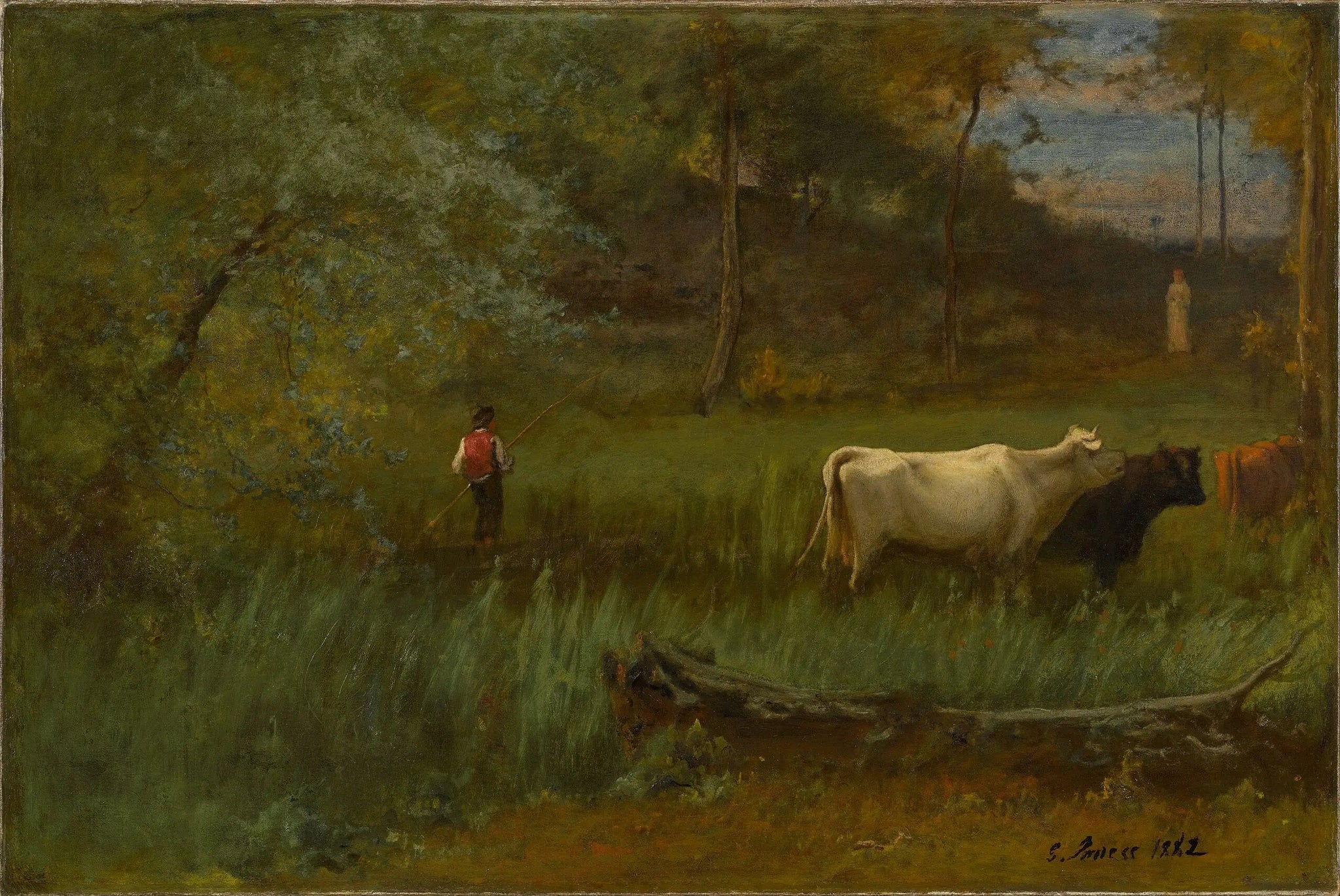 Une pastorale - George Inness image 1 reproduction d’œuvre d’art à l’huile