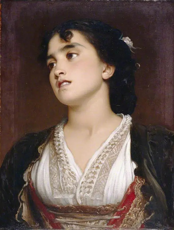 Une paysanne romaine - Frederic Leighton image 1 tableau peint à l’huile sur toile