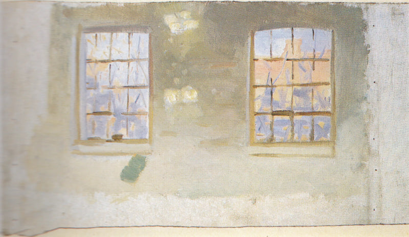 Une pièce avec de grandes fenêtres. Bureau - Anna Ancher