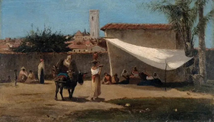 Une place à Caracas - Camille Pissarro image 1 reproduction d’œuvre d’art à l’huile