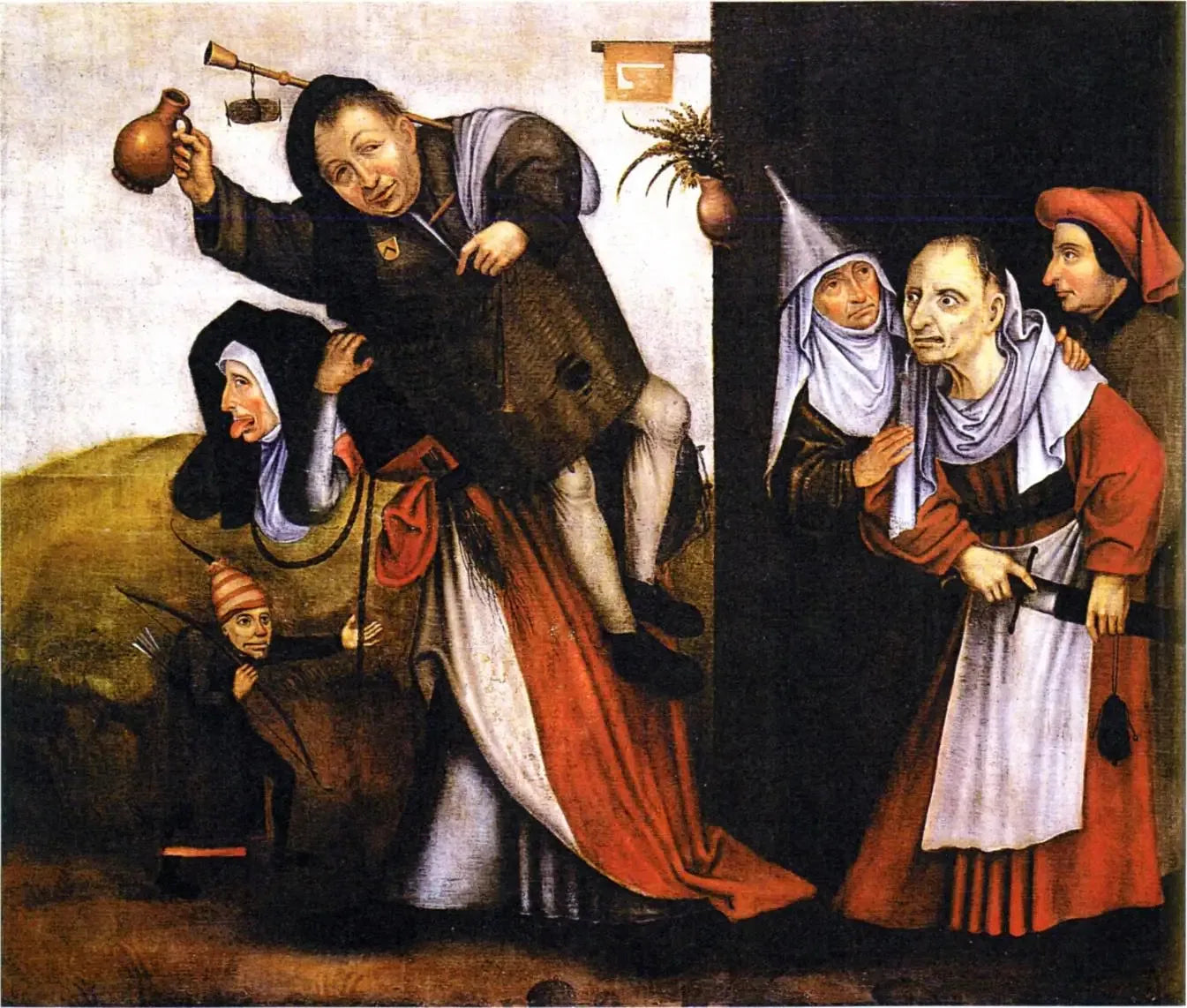 Une querelle de taverne - Hieronymus Bosch image 1 reproduction de peinture à l’huile
