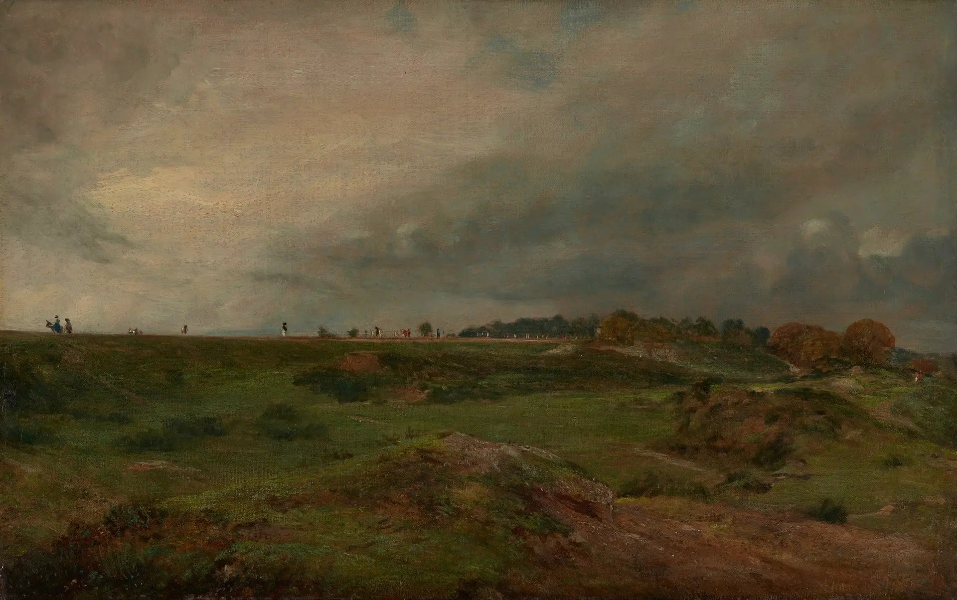 Une route à travers Hampstead Heath - John Constable image 1 reproduction artisanale de tableau