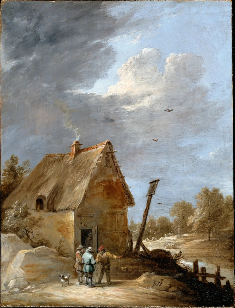 Une route près d'un chalet - David Teniers le Jeune