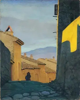 Une rue à Cagnes - Félix Vallotton image 1 copie de tableau peinte à la main