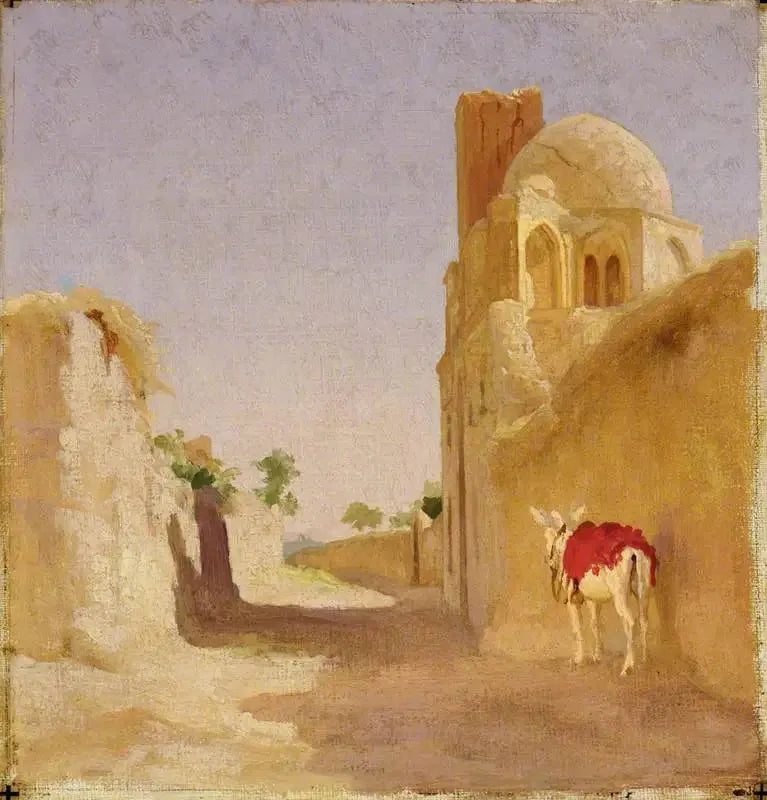 Une rue de Damas - Frederic Leighton image 1 reproduction artisanale de tableau