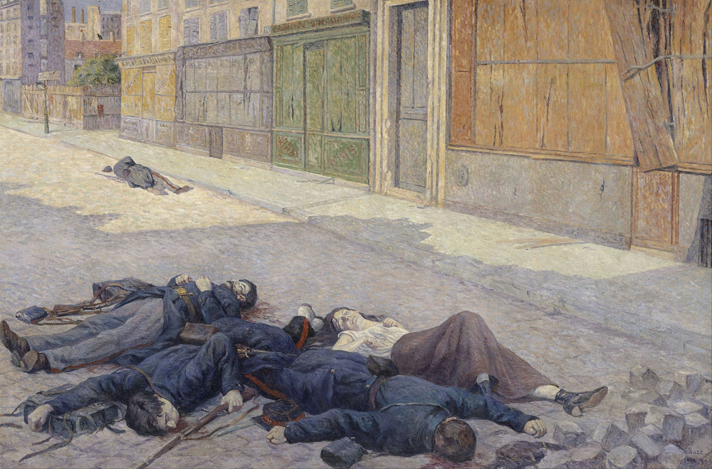 Une rue de Paris en mai 1871 - Maximilien Luce - Alpha Reproduction