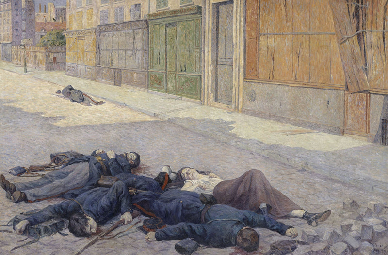 Une rue de Paris en mai 1871 - Maximilien Luce
