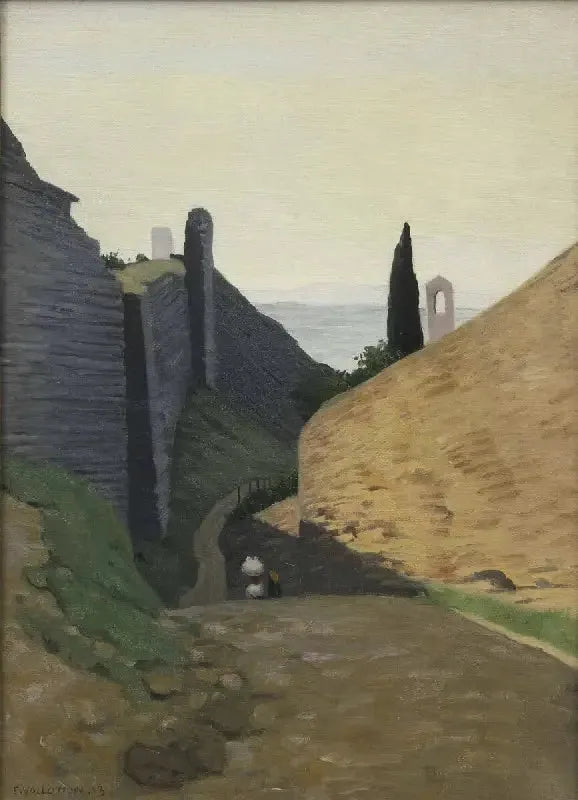 Une rue de Pérouse - Félix Vallotton image 1 reproduction réalisée par Alpha Reproduction
