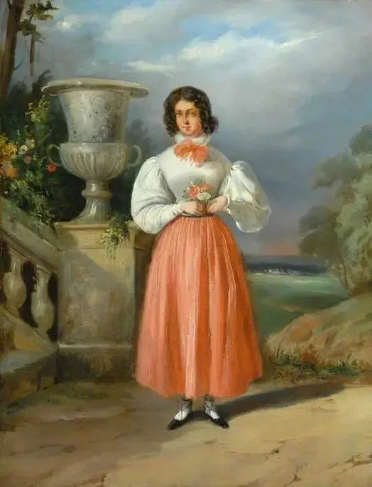 Une sœur aînée de Mme Bowes - Paul Delaroche image 1 copie de tableau peinte à la main