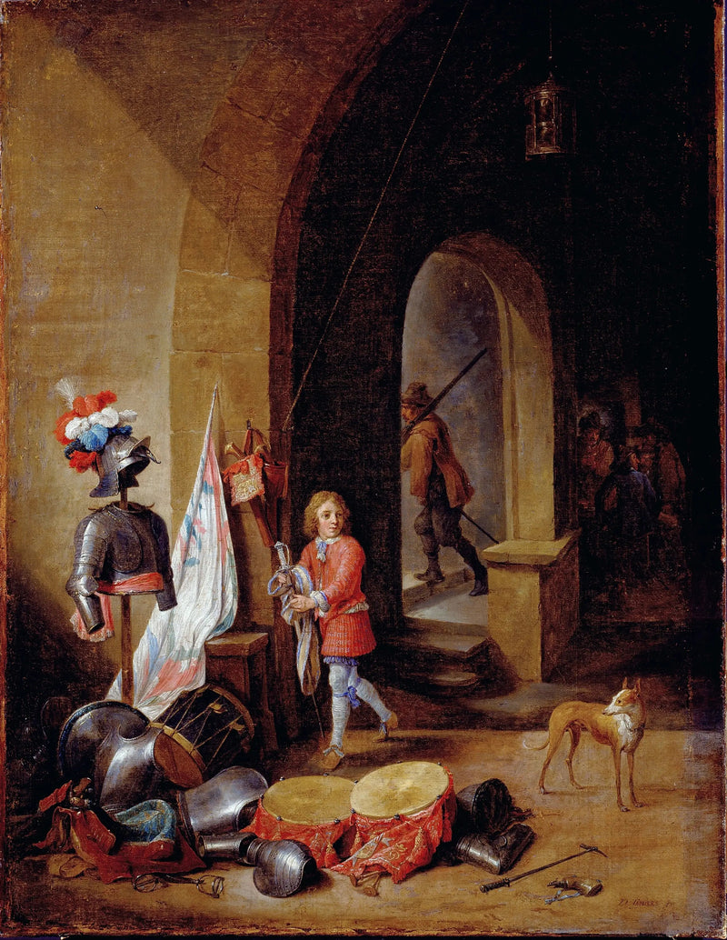 Une salle de garde - David Teniers le Jeune