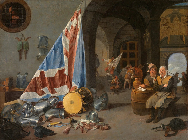 Une salle de garde - David Teniers le Jeune
