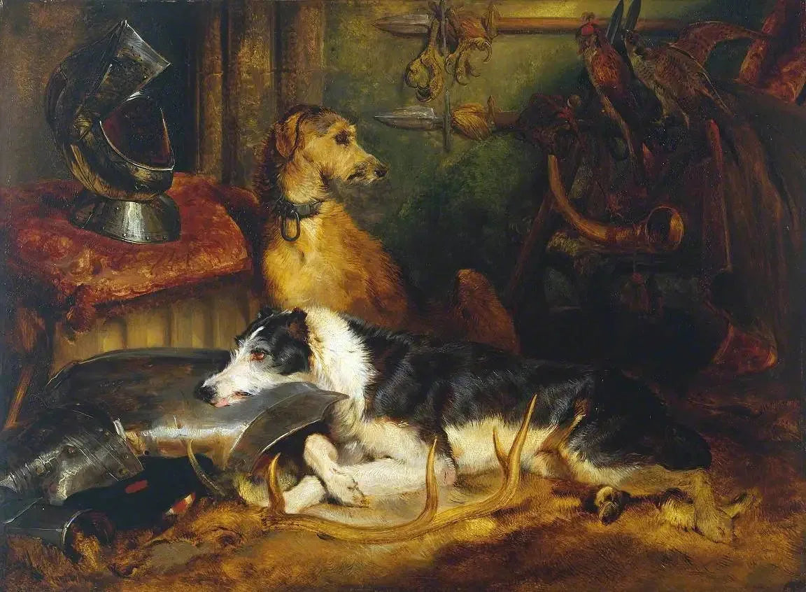 Une scène à Abbotsford - Edwin Henry Landseer image 1 reproduction de peinture à l’huile