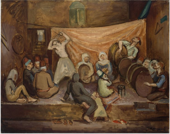 Une scène de cabaret à Damas - Jean Marchand image 1 copie de tableau peinte à la main