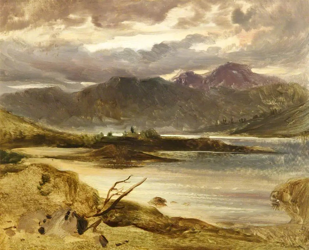 Une scène de lac - Edwin Henry Landseer image 1 reproduction artisanale de tableau