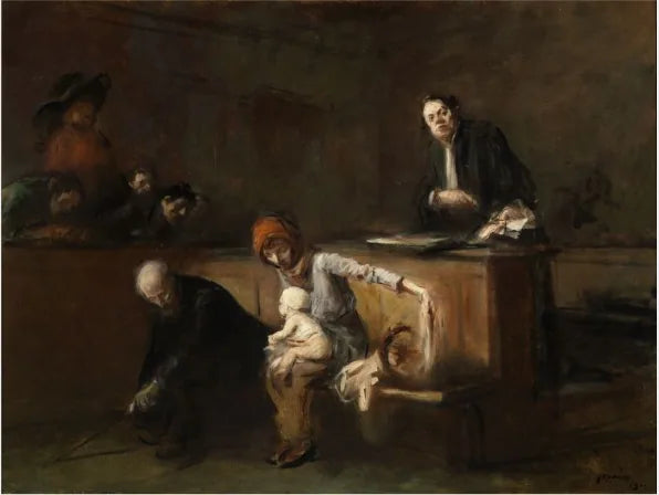 Une scène de tribunal - Jean-Louis Forain image 1 reproduction d’œuvre d’art à l’huile