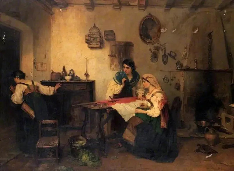 Une scène du Rissorgimento - Gerolamo Induno image 1 tableau peint à l’huile sur toile