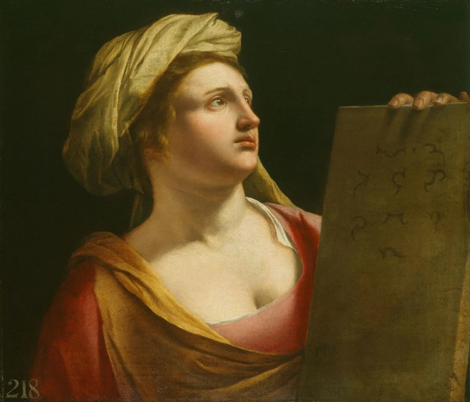 Une Sibylle - Orazio Gentileschi image 1 copie de tableau peinte à la main