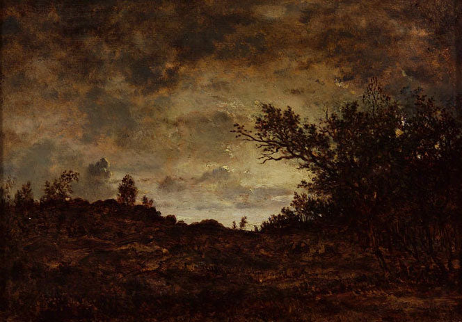 Une soirée d'automne - Théodore Rousseau image 1 tableau peint à l’huile sur toile