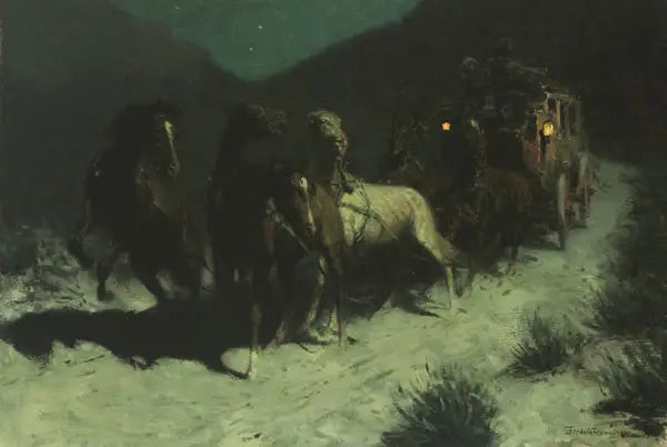 Une souillure dans le vent - Frederic Remington image 1 copie de tableau peinte à la main