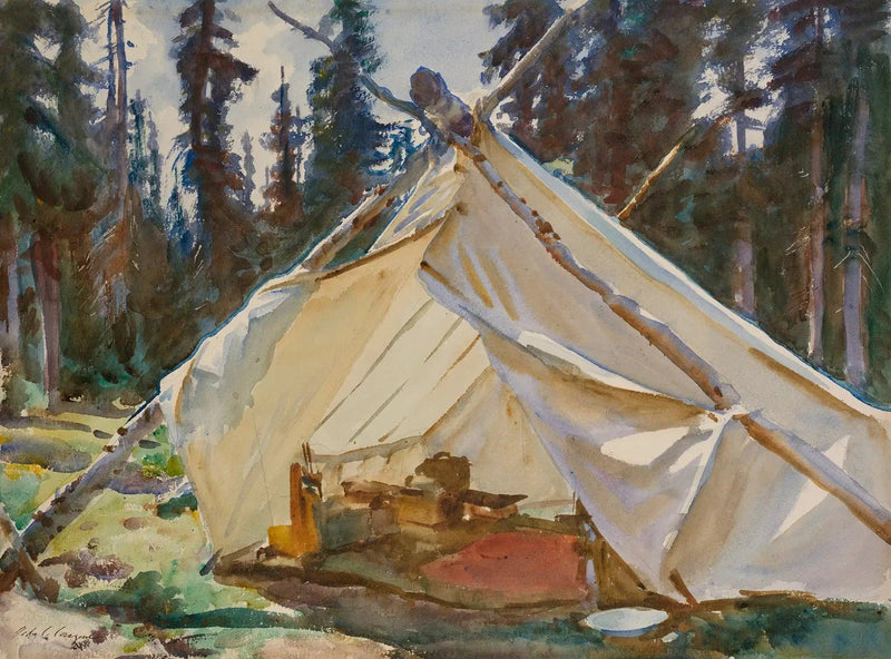 Une tente dans les Rocheuses - John Singer Sargent