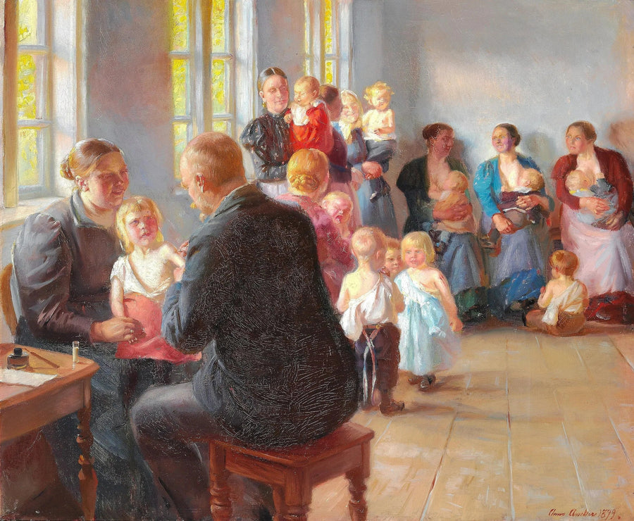 Une vaccination - Anna Ancher