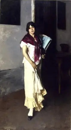 Une Vénitienne - John Singer Sargent image 1 copie peinte à la main à l’huile