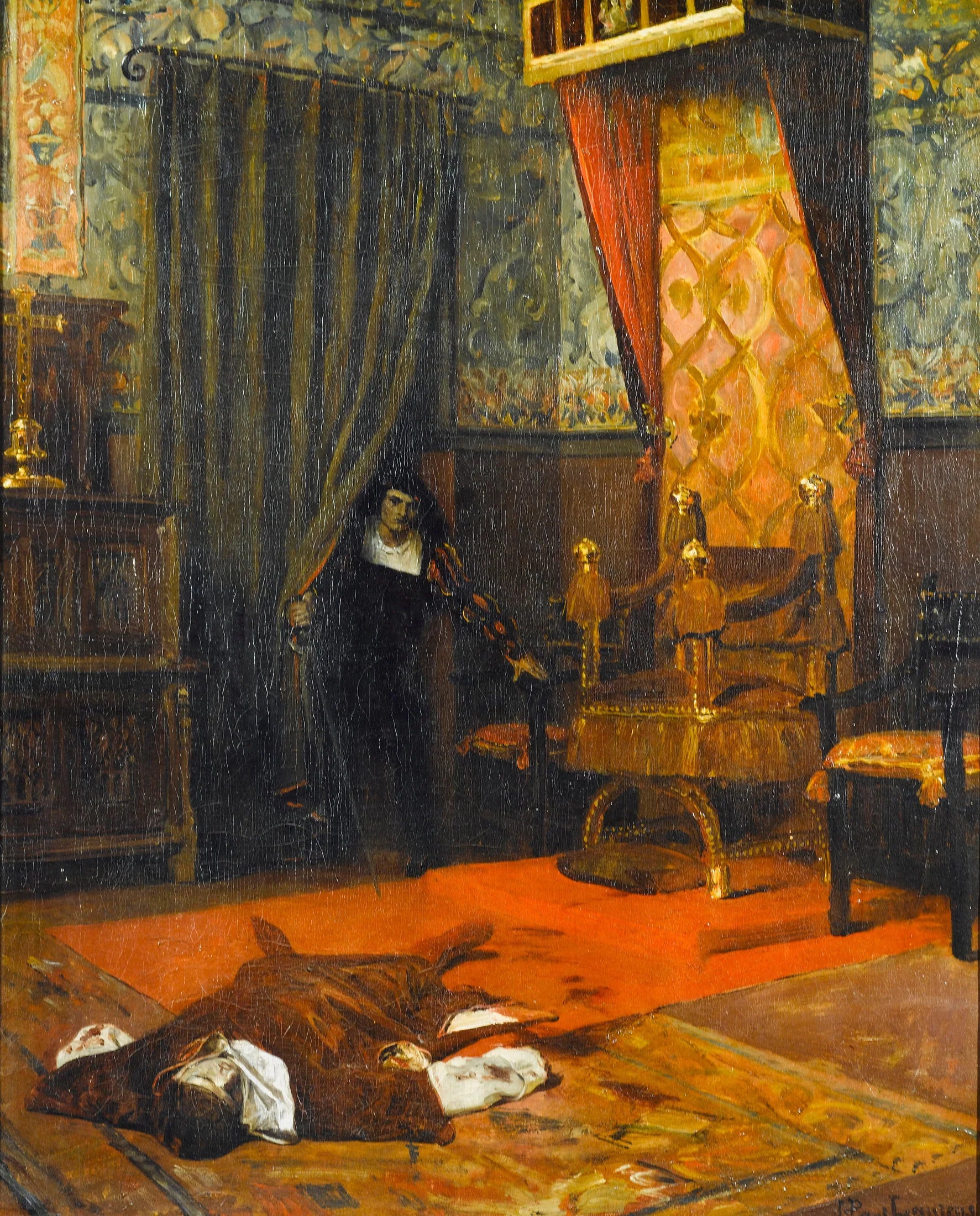 Une victime des Borgia - Jean-Paul Laurens image 1 copie de tableau peinte à la main