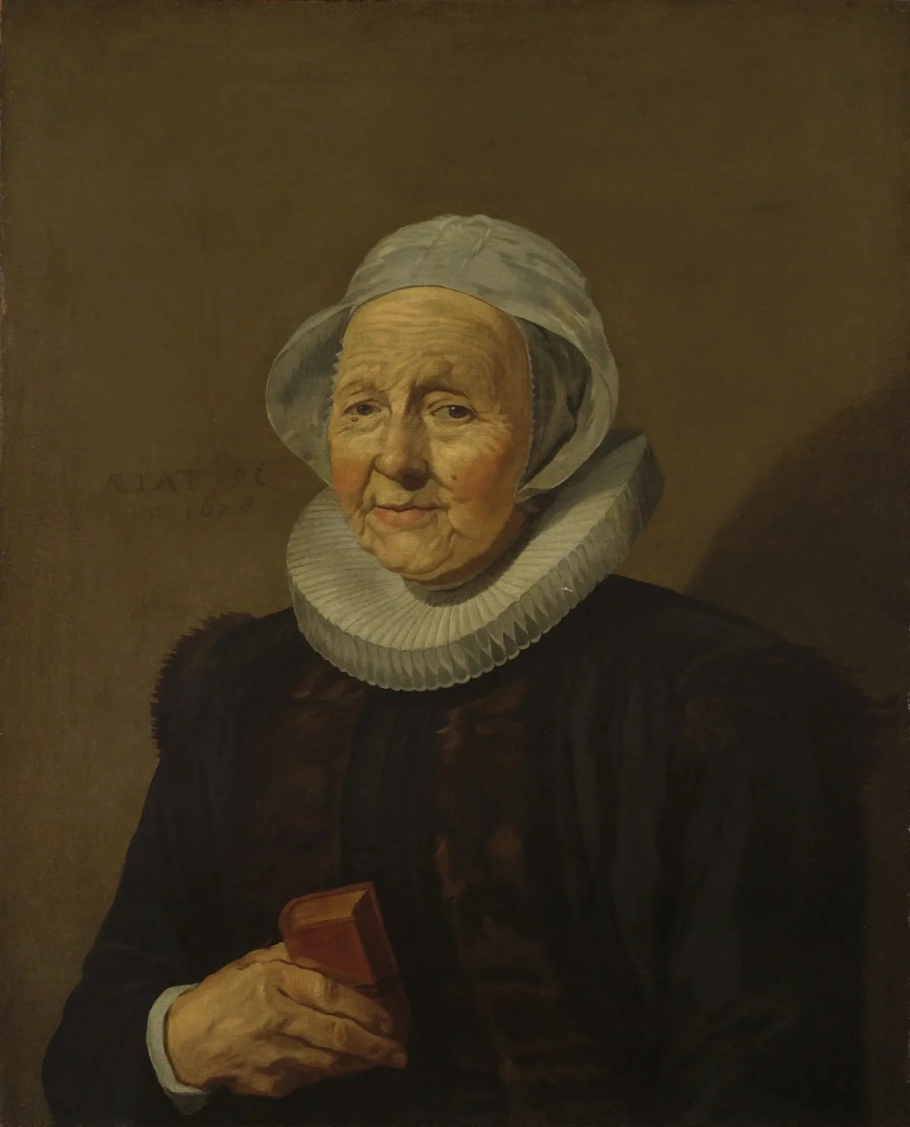 Une vieille dame - Frans Hals image 1 copie de tableau peinte à la main