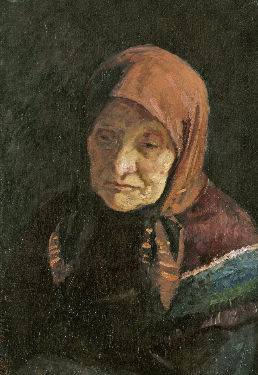 Une vieille femme de pêcheur - Anna Ancher