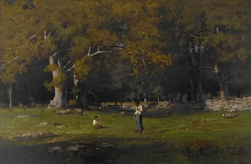 Une vieille route - George Inness