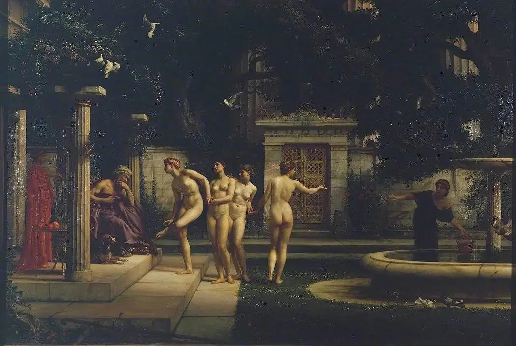 Une visite à Esculape - Edward Poynter image 1 copie de tableau peinte à la main
