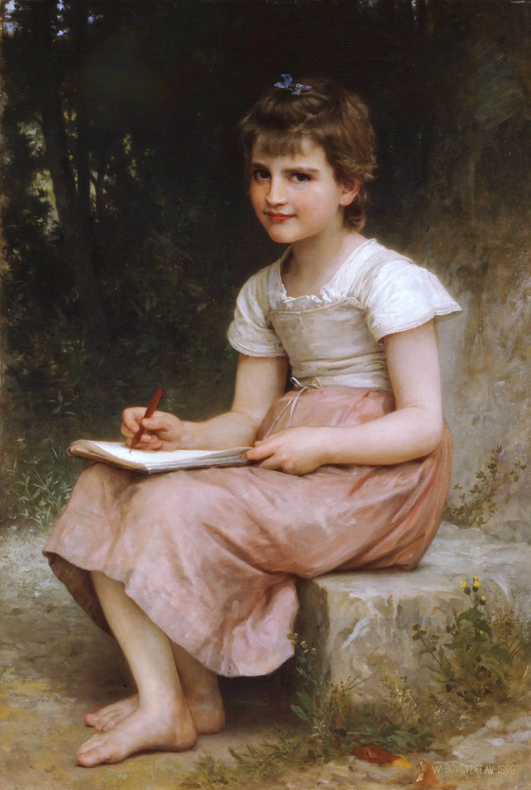 Une vocation - Bouguereau image 1 reproduction réalisée par Alpha Reproduction