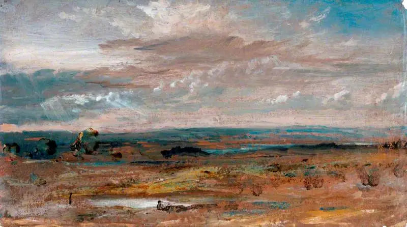 Une vue à Hampstead, le soir - John Constable image 1 copie de tableau peinte à la main