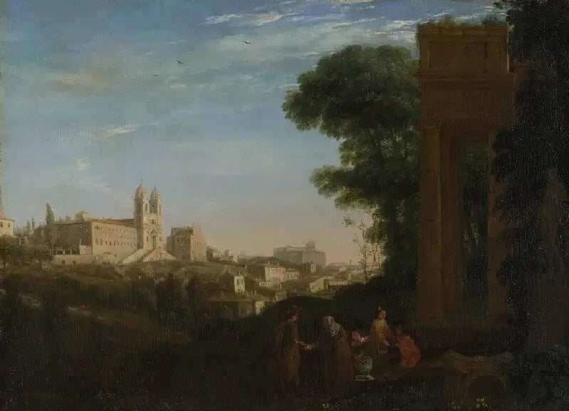 Une vue à Rome - Claude Lorrain image 1 tableau peint à l’huile sur toile