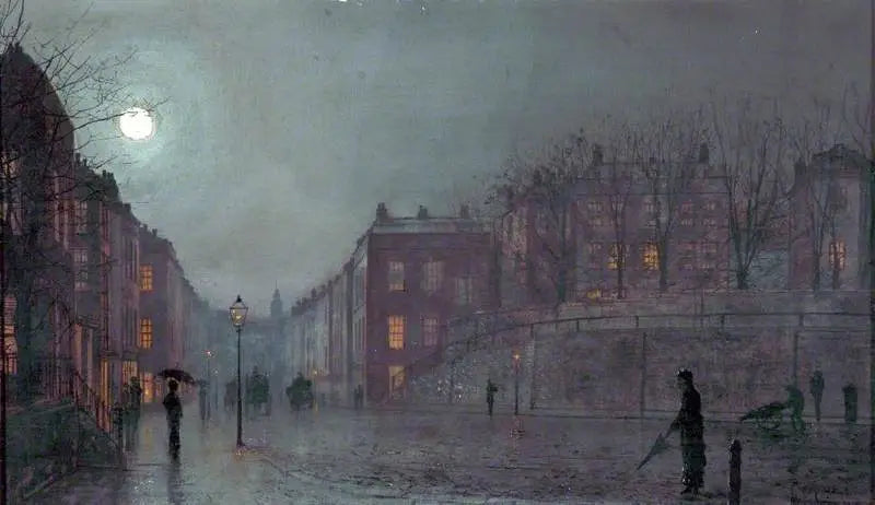 Une vue de Hampstead, Londres - John Atkinson Grimshaw image 1 reproduction réalisée par Alpha Reproduction