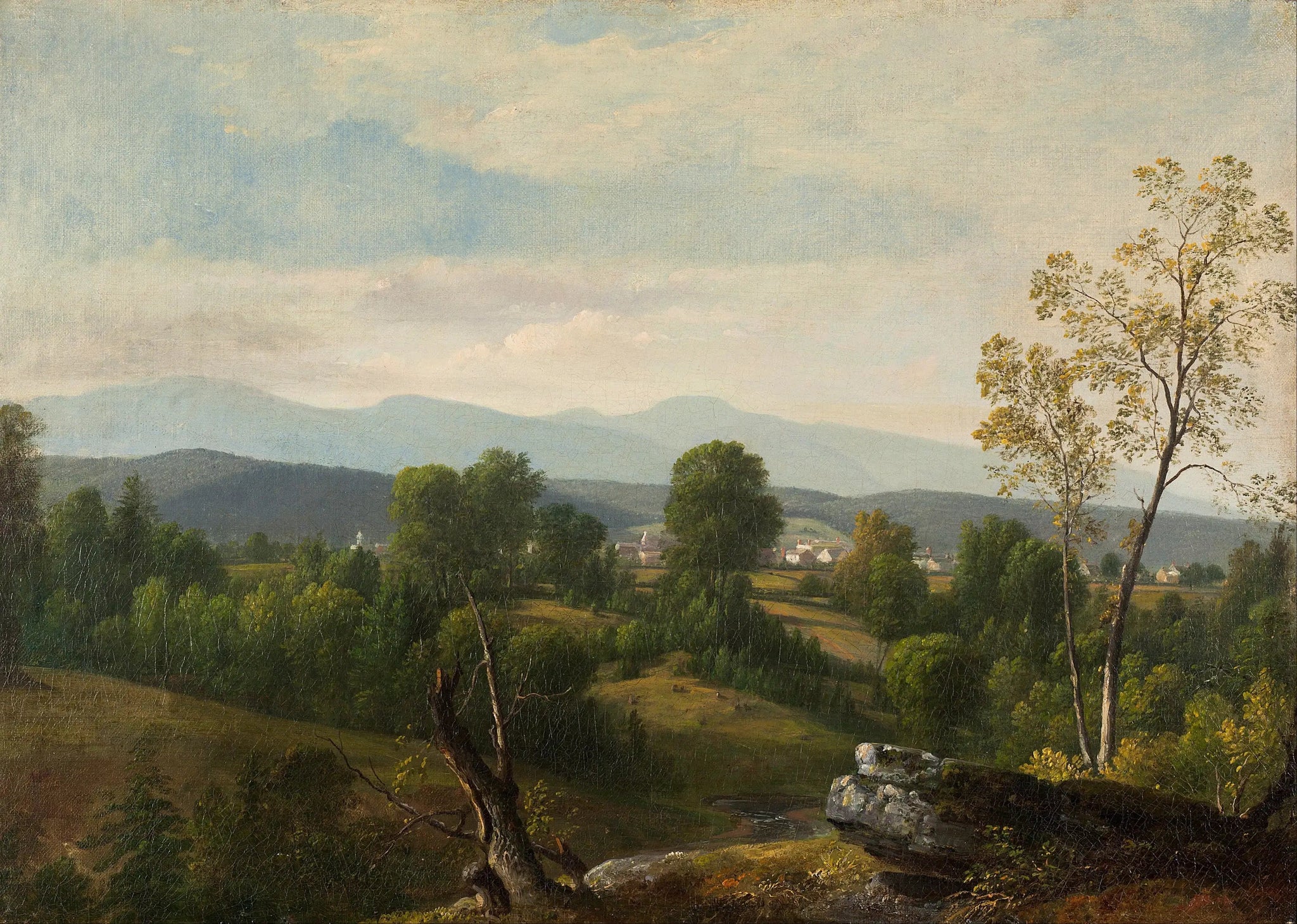 Une vue sur la vallée - Asher Brown Durand image 1 reproduction d’œuvre d’art à l’huile