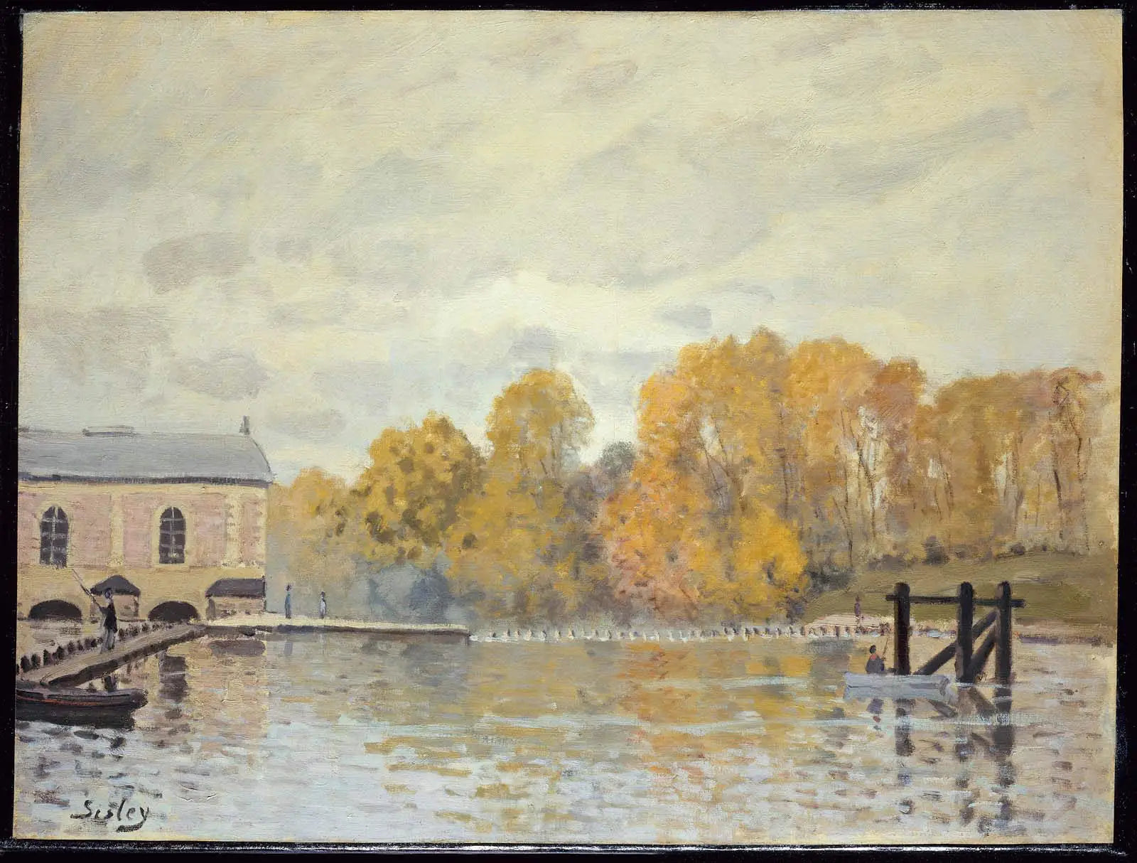 Usine d'eau de Marly - Alfred Sisley image 1 copie de tableau peinte à la main