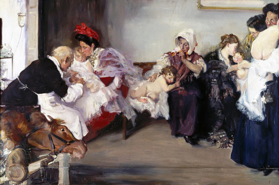 Vaccination des enfants - Vicente Borrás y Abella