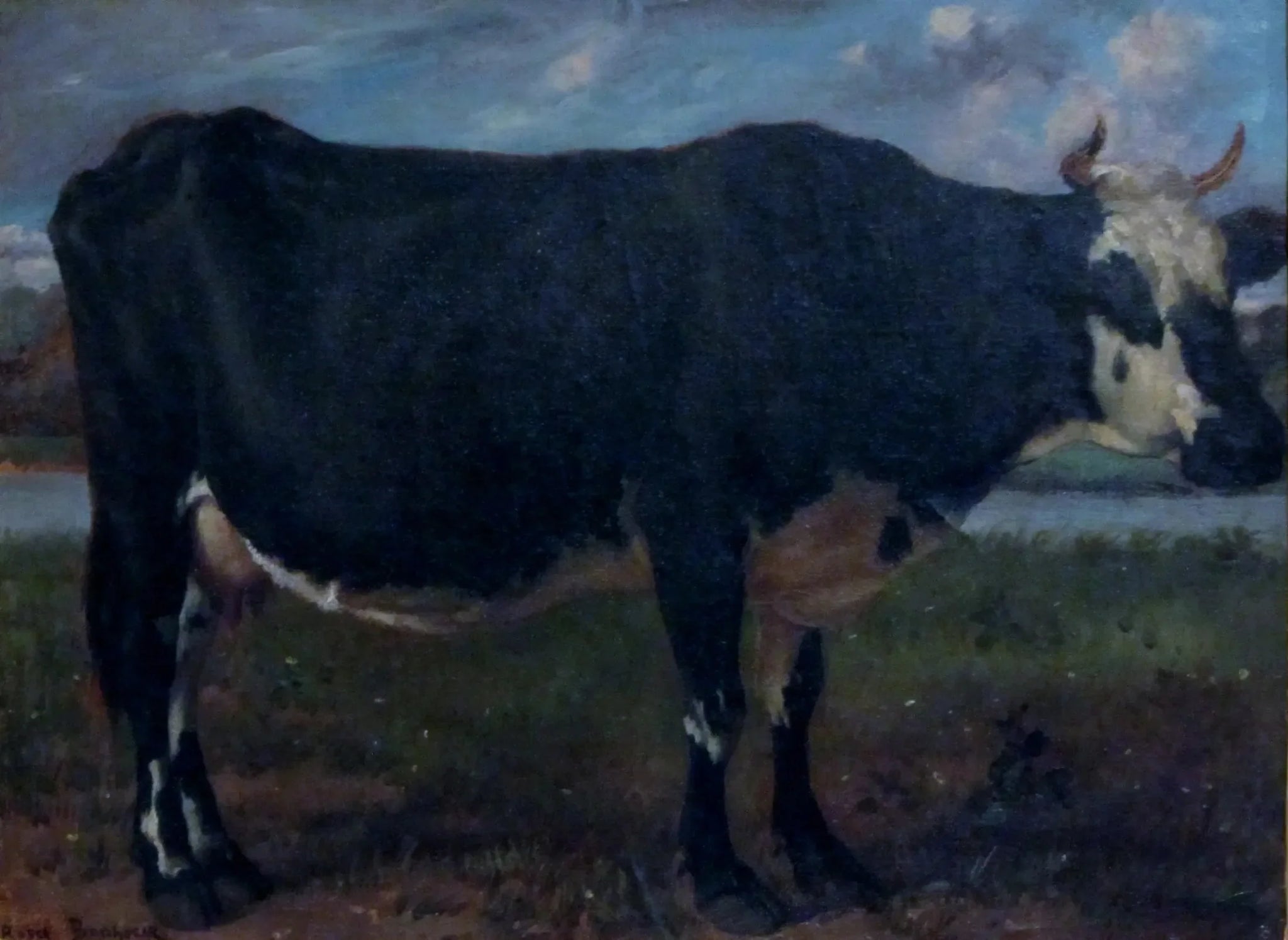 Vache - Rosa Bonheur image 1 copie peinte à la main à l’huile