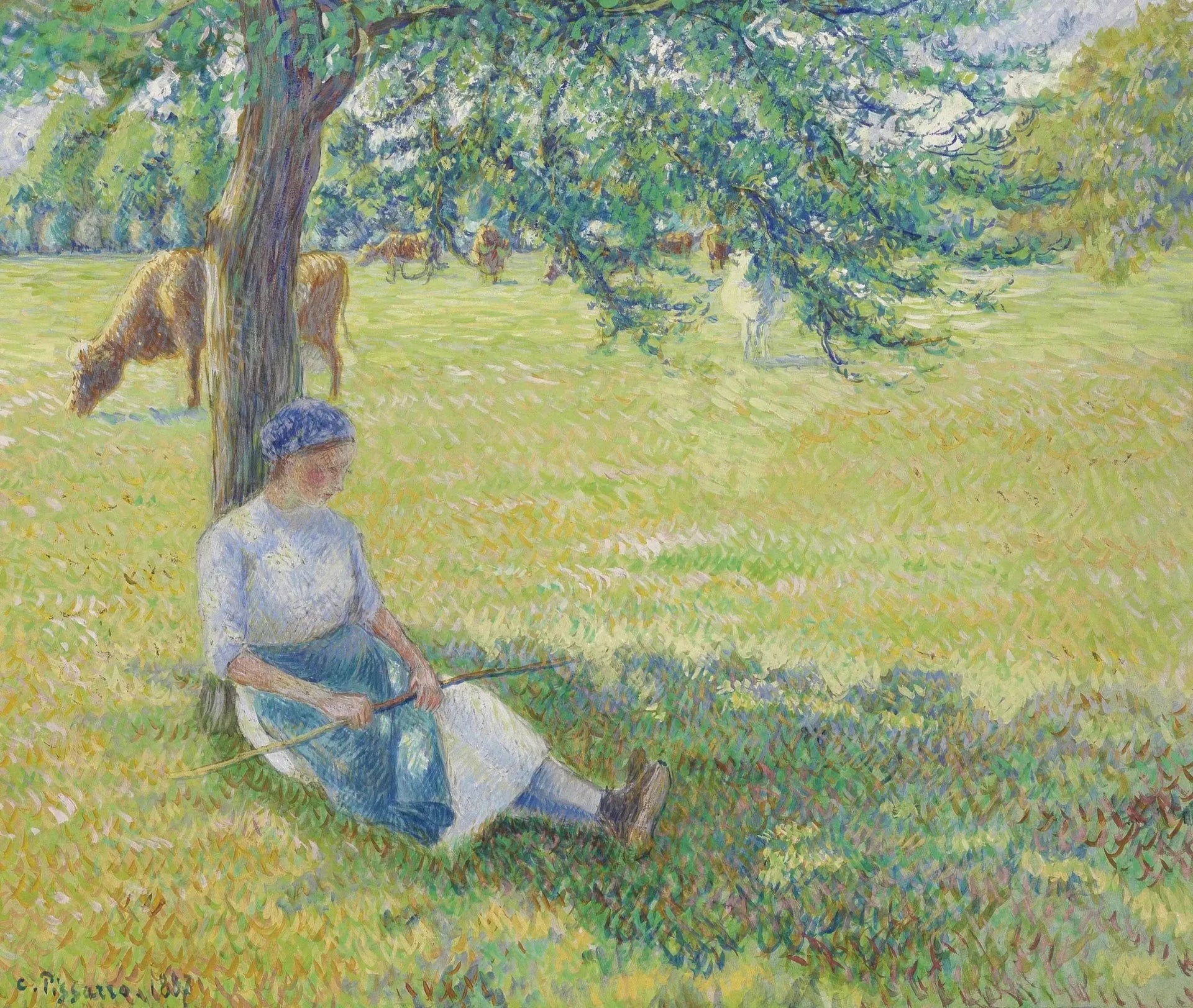 Vacher - Camille Pissarro image 1 copie peinte à la main à l’huile