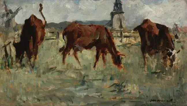 Vaches au pâturage - Édouard Manet