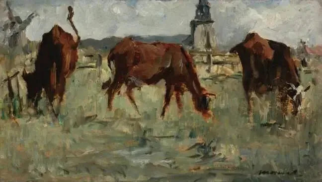 Vaches au pâturage - Édouard Manet image 1 reproduction réalisée par Alpha Reproduction