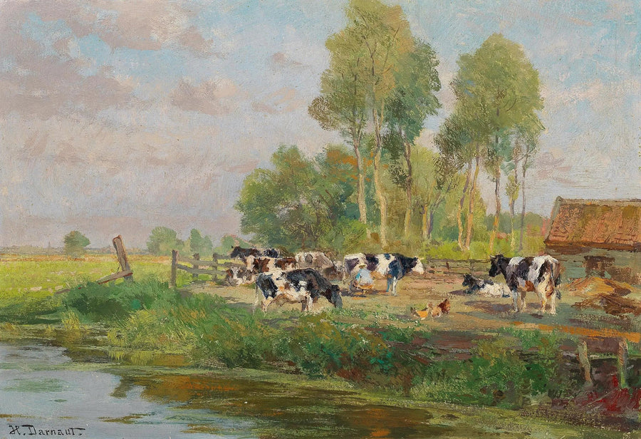 Vaches au pâturage - Hugo Darnaut